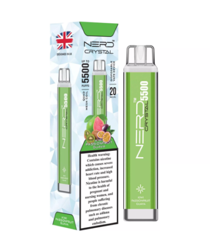 NERD Crystal Kiwi Passion fruit Guava 55000pfs 20mg