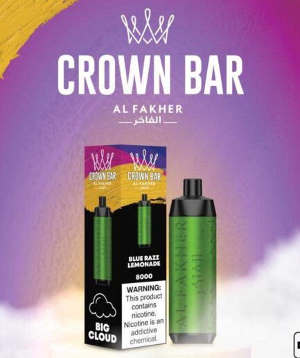 Crown Bar Blue razz Lemonade 8000pfs 5mg