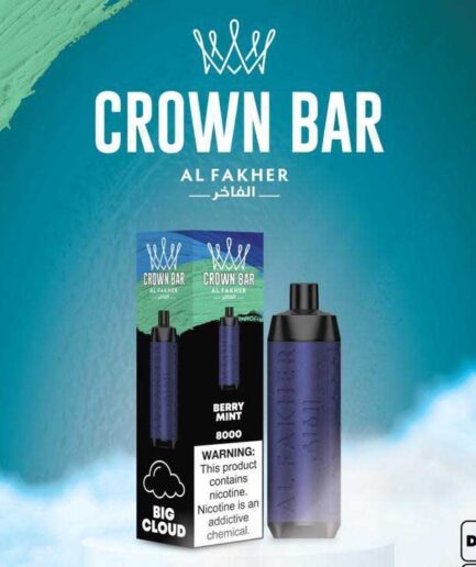 Crown Bar Berry Mint 8000pfs 5mg