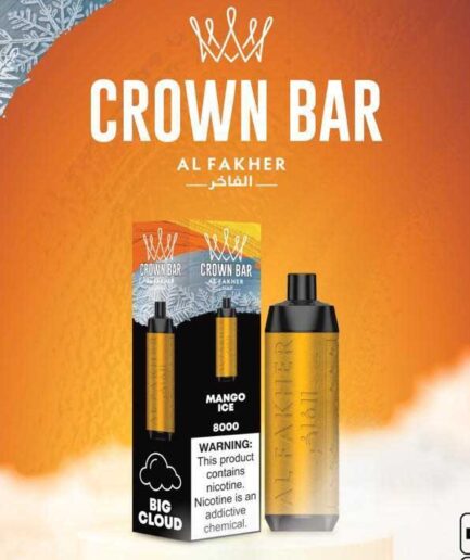 Crown Bar Cool Mango 8000pfs 5mg