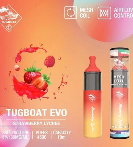 Tugboat Evo Strawberry Lychee 4500pfs