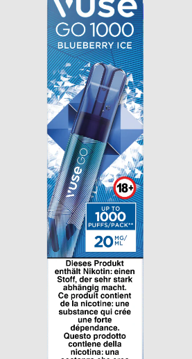 Blueberry Ice Vuse go 1000pfs